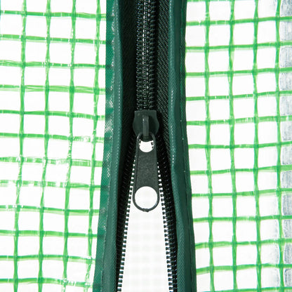 Portable Mini Greenhouse, Zippered Door, PE Cover, 31.5" x 19.3" x 63", Green Mini Greenhouses at Gallery Canada