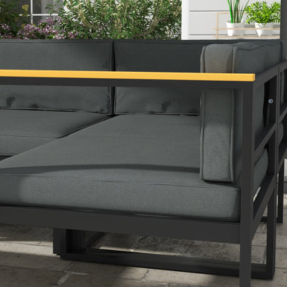Replacement Cushions for Rattan Furniture, 14 Piece, 7 Seat 7 Back, Grey Patio Chair Cushions at Gallery Canada