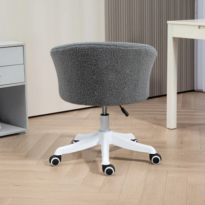 Armless Office Chair, Adjustable Height, Swivel Wheels, Mid Back, Grey Office Chairs at Gallery Canada