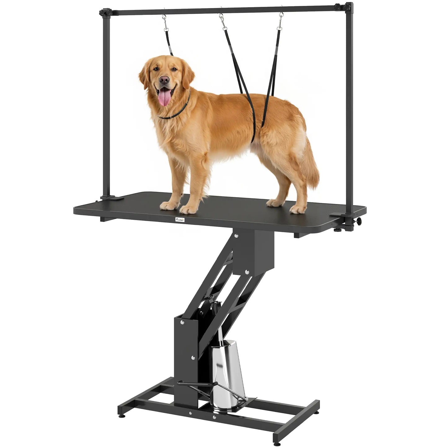 43" L Hydraulic Dog Grooming Table, Z-Lift Height Adjustable Pet Grooming Table with Noose and Non-Slip Tabletop Dog Grooming Tables at Gallery Canada