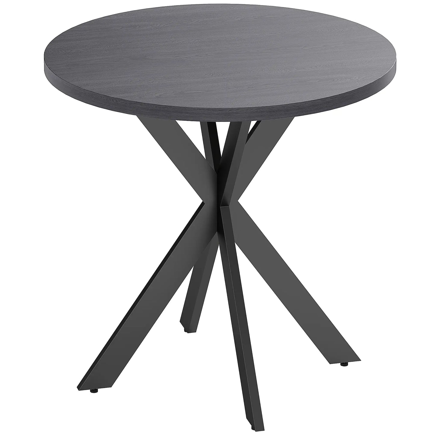 29" Round Dining Table, Steel Legs, Black Bar Tables & Dining Tables Black Tabletop, Black Legs at Gallery Canada