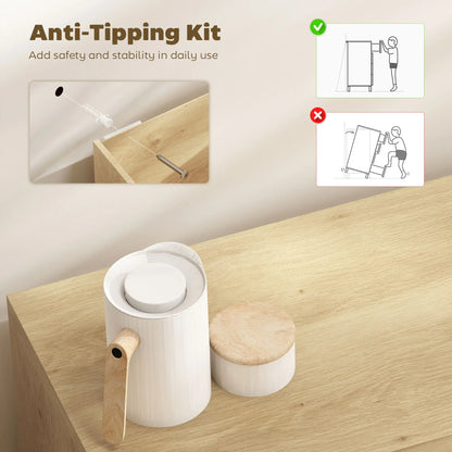 30.7" Oak Sideboard Buffet Cabinet, Modern Kitchen Storage Bar Cabinets at Gallery Canada