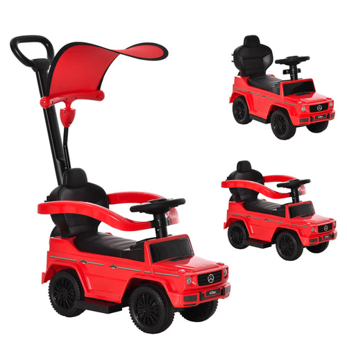 G350 Licensed Push Car, 3-in-1 Toddler Sliding Car, Red