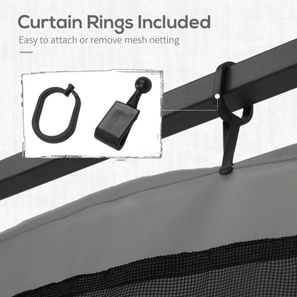 Replacement Mosquito Netting, Gazebo 12' x 12', Black Screen Walls, Zippers, Black Gazebos at Gallery Canada