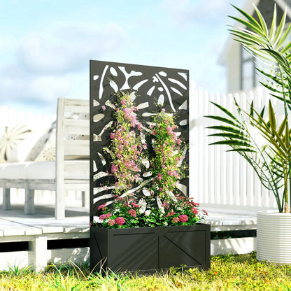 Metal Raised Garden Bed With Trellis, Freestanding Or Wall Mounted Galvanized Planter Boxes at Gallery Canada