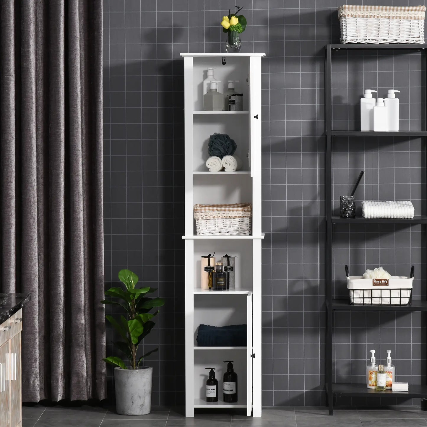 Tall Medicine Cabinet, Freestanding Bathroom Storage, White Bathroom Cabinets at Gallery Canada