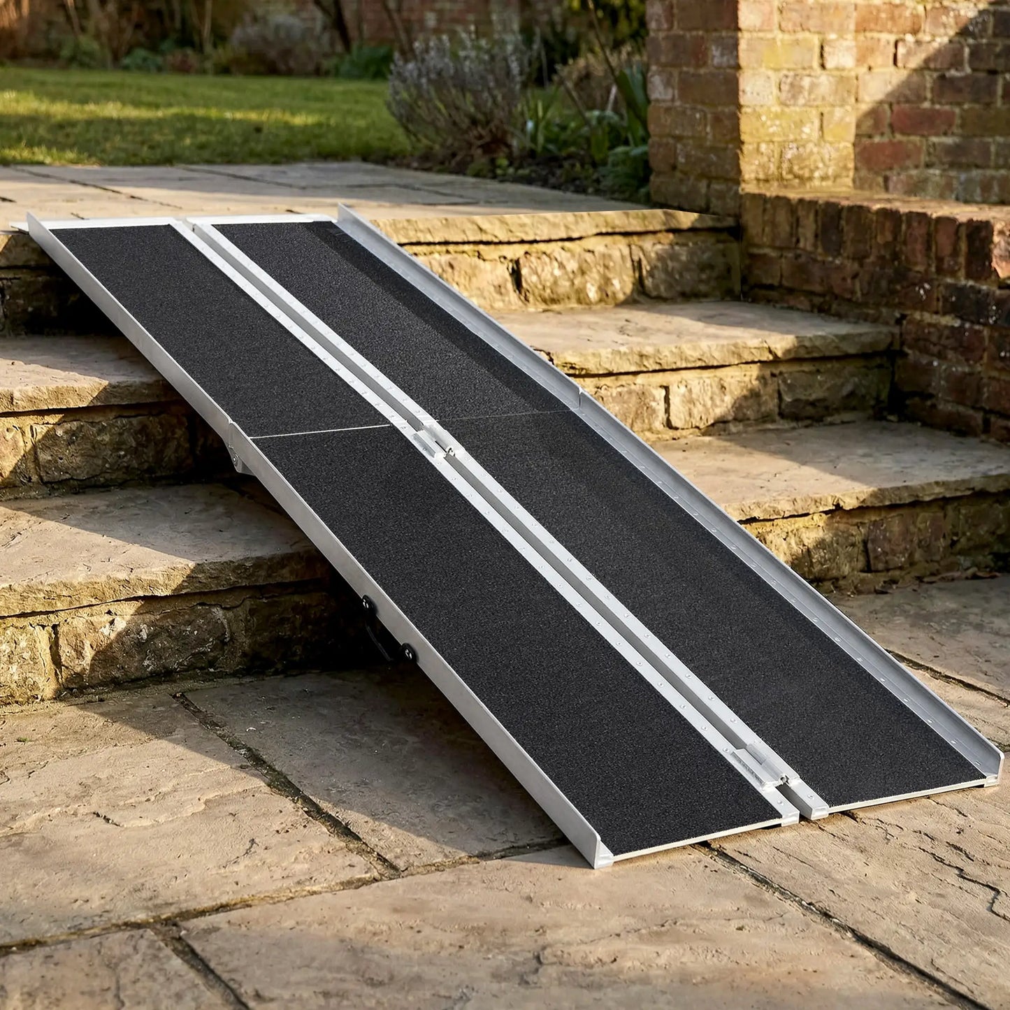 10ft Foldable Wheelchair Ramp, Non-Skid, Portable Aluminium Knee Walker & Wheelchair Ramps at Gallery Canada