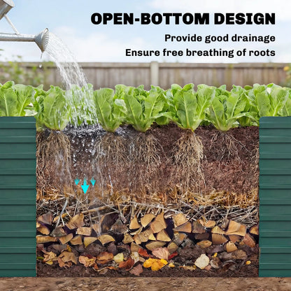 5' x 3' x 2' Raised Garden Bed, Galvanized Planter Box, Green Galvanized Planter Boxes at Gallery Canada