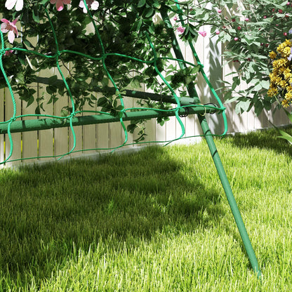 Adjustable A-Frame Garden Trellis, 20 Metal Clips, 4 Net Straps Plant Stands at Gallery Canada