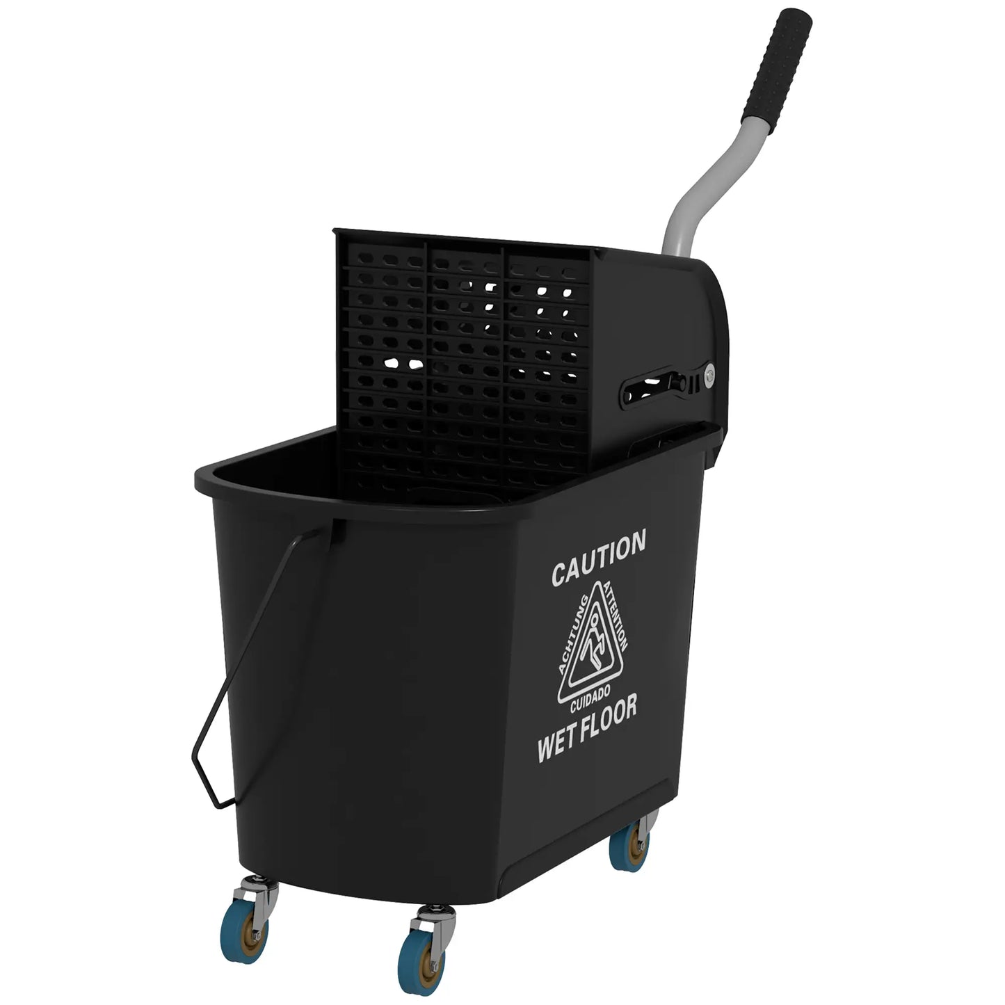 Compact Mop Bucket with Wringer, 5 Gallon, Black Household Supplies Black at Gallery Canada