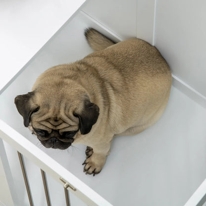 31.5" Dog Crate Furniture, Double Doors, Medium Dogs, White Houses, Kennels & Pens at Gallery Canada