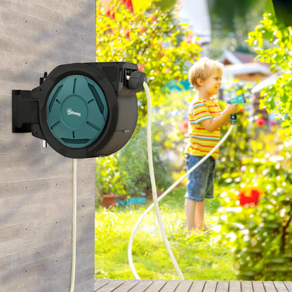 1/2 in x 65ft Wall Mounted Garden Hose Reel, Auto Rewind, Blue Garden Accessories at Gallery Canada