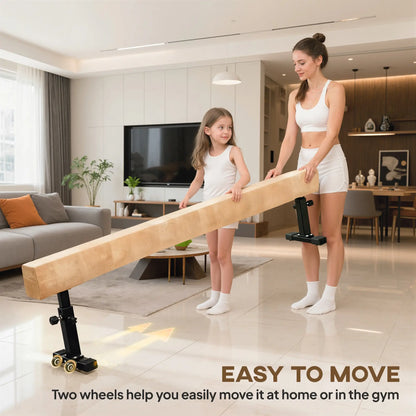 7.5ft Adjustable Balance Beam, Gymnastics Equipment with Wheels, for Training Aerobic Equipment at Gallery Canada
