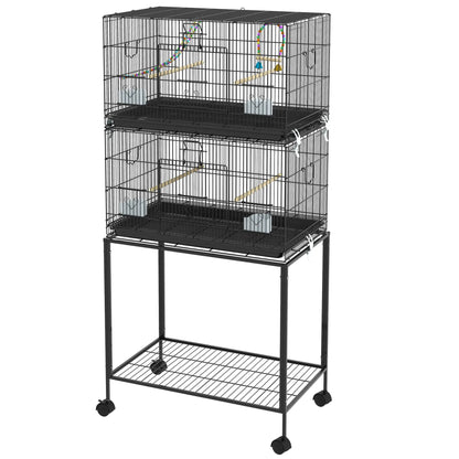 65" Birdcage for Canaries, Lovebirds, Finches, Black Bird Cages Black at Gallery Canada