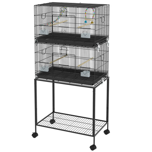 65" Birdcage for Canaries, Lovebirds, Finches, Black Bird Cages Black at Gallery Canada