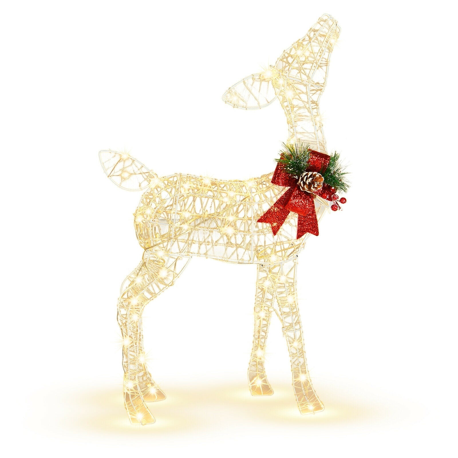 Lighted Christmas Reindeer Decorations, 50 LED Lights, Outdoor Yard Christmas Decor & Accessories at Gallery Canada