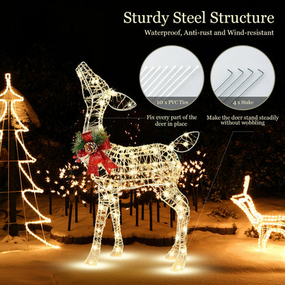 Lighted Christmas Reindeer Decorations, 50 LED Lights, Outdoor Yard Christmas Decor & Accessories at Gallery Canada