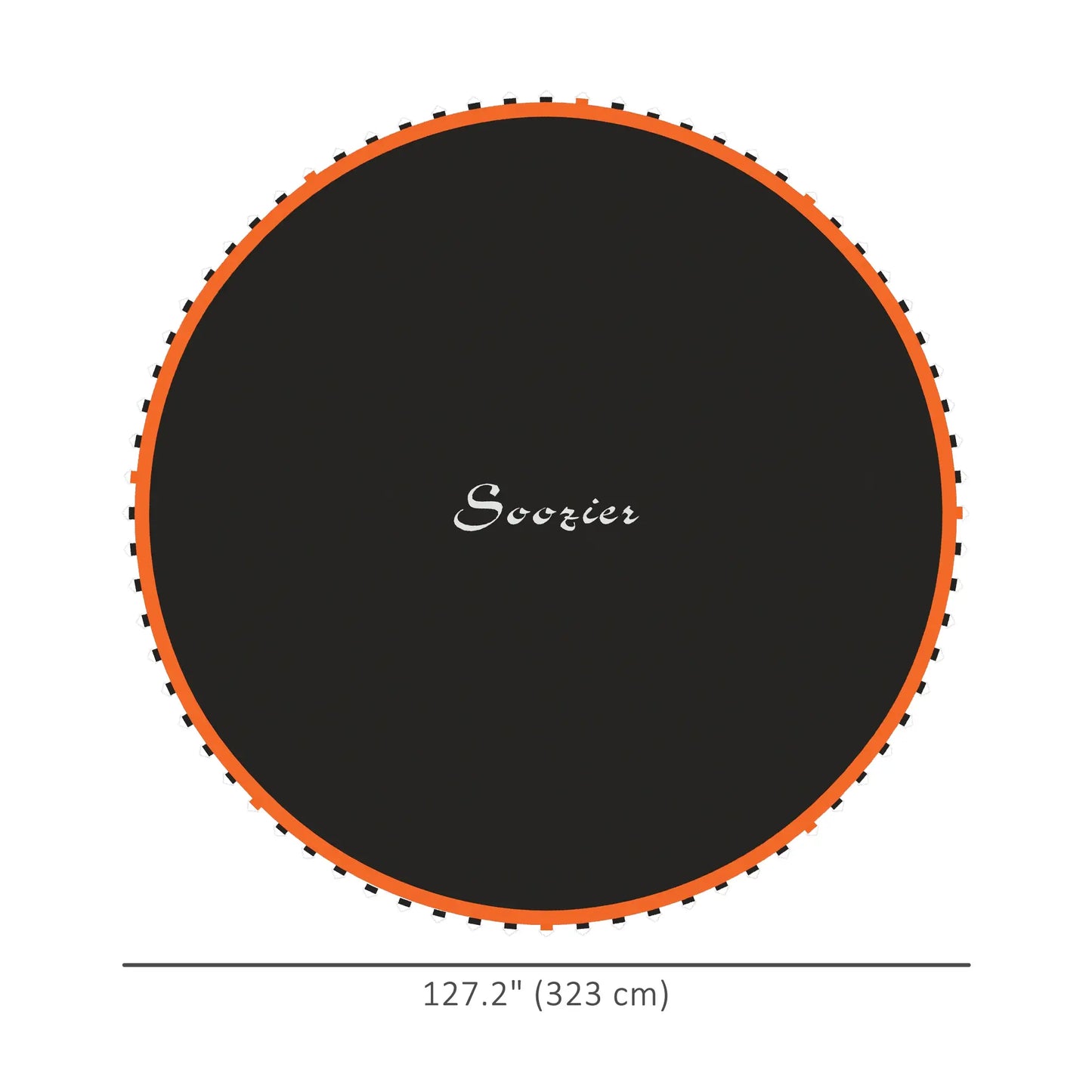 Trampoline Mat Replacement, 12ft, 5.5" Springs, 72 V-Hooks, Orange Trampolines at Gallery Canada