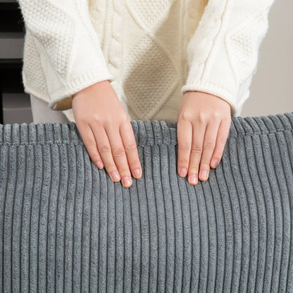 Vintage Loveseat, Fabric 2 Seater Sofa, Rolled Arms, Rubber Wood Legs, Grey 2-Seater Sofas at Gallery Canada
