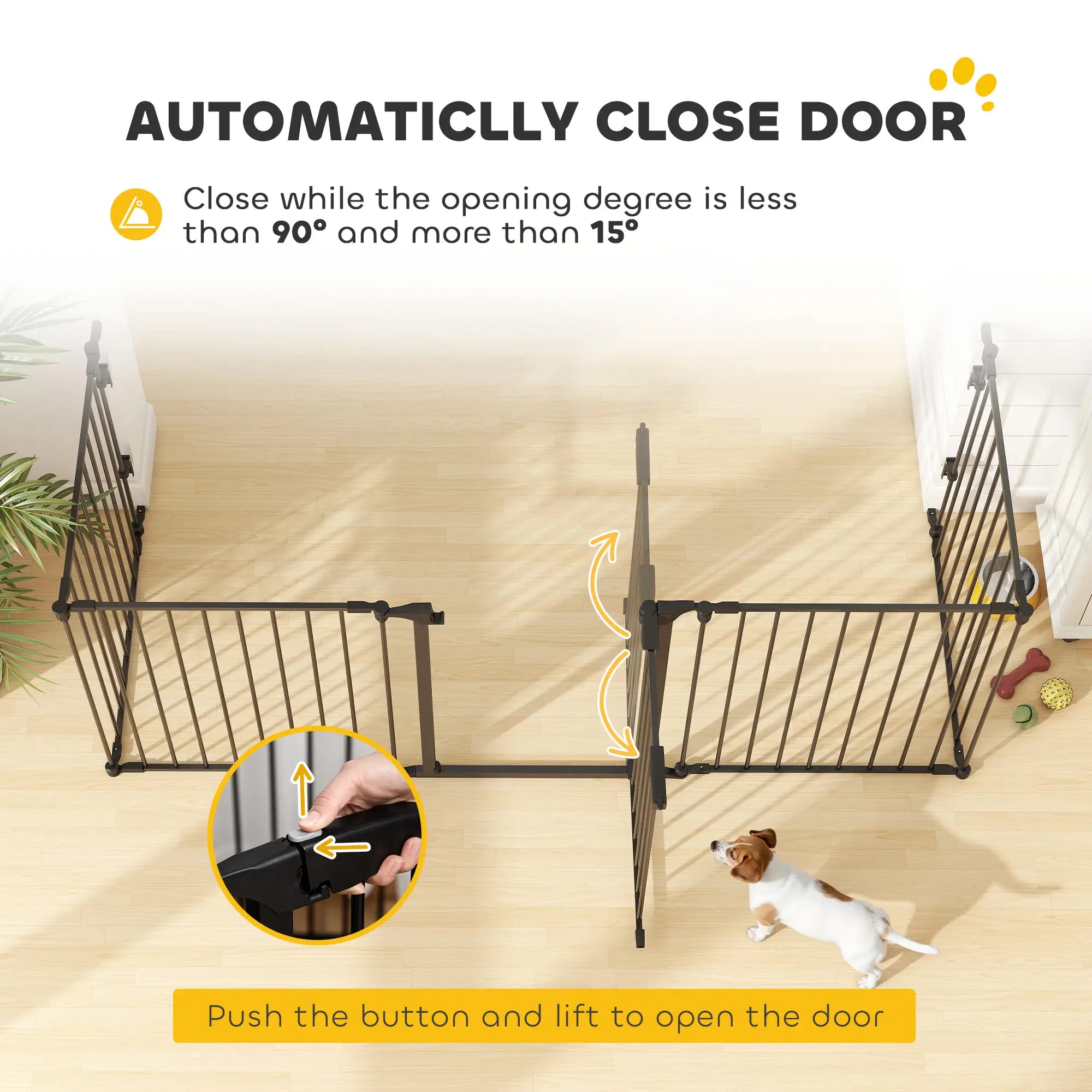 Foldable Dog Playpen, Indoor for Small Medium Dogs, Black Houses, Kennels & Pens at Gallery Canada