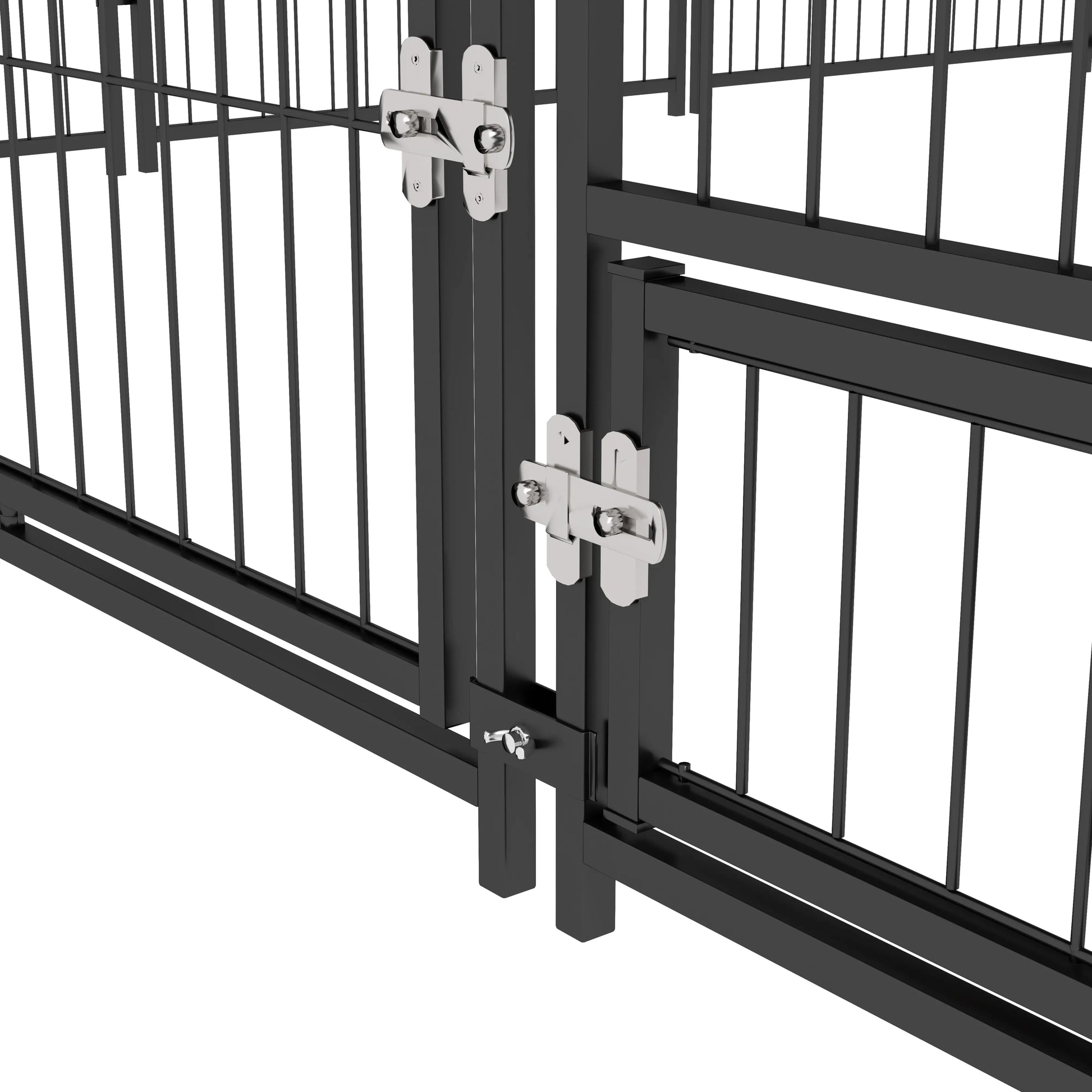 6.9' x 6.9' x 5' Outdoor Dog Kennel, Canopy, Rotating Bowls, Coffee Houses, Kennels & Pens at Gallery Canada