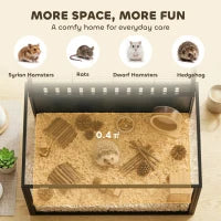 31.9" Cage pour hamster, grands habitats cadre en acier résistant aux morsures