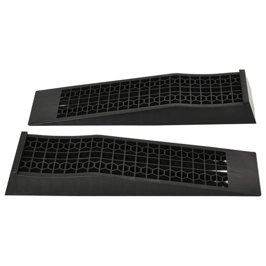 Car Ramps, Curb Ramps with Plastic Anti-Slip Surface, 6600lbs Capacity for Cars SUVs Small Vans, Set of 2, Black - Gallery Canada
