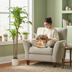 5FT Artificial Dracaena Plant, Bendable Trunks, Green Artificial Trees Green at Gallery Canada