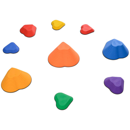 9PCs Heart-Shaped Non-Slip Stackable Kids Stepping Stones