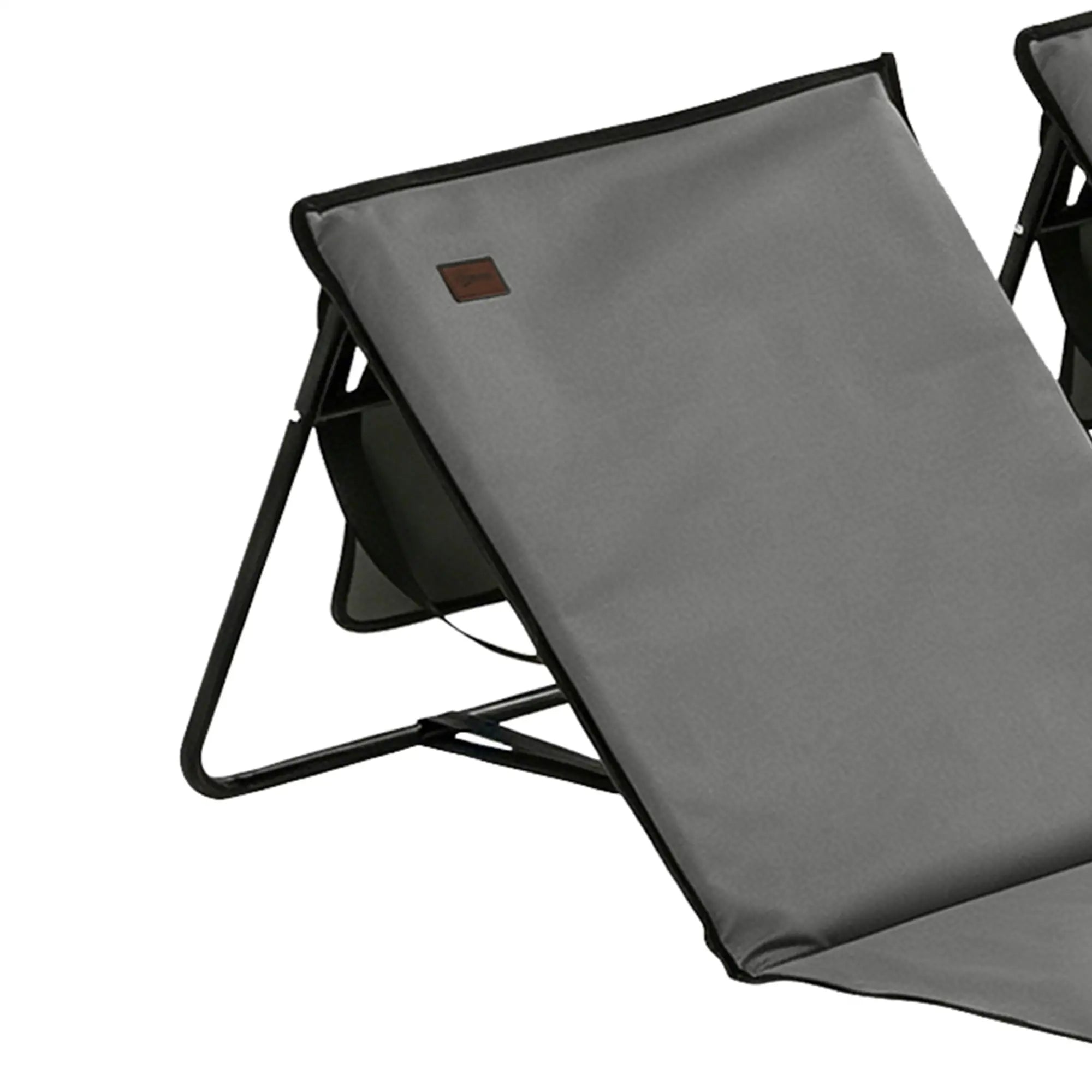 Foldable Lounge Chairs, Adjustable Backrest, Set of 2, Grey Beach Accessories at Gallery Canada
