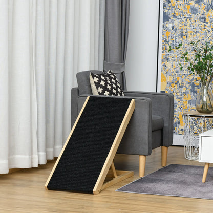 Foldable Dog Ramp for Bed Couch, Height Adjustable, Non Slip Carpeted Surface Dog Stairs at Gallery Canada