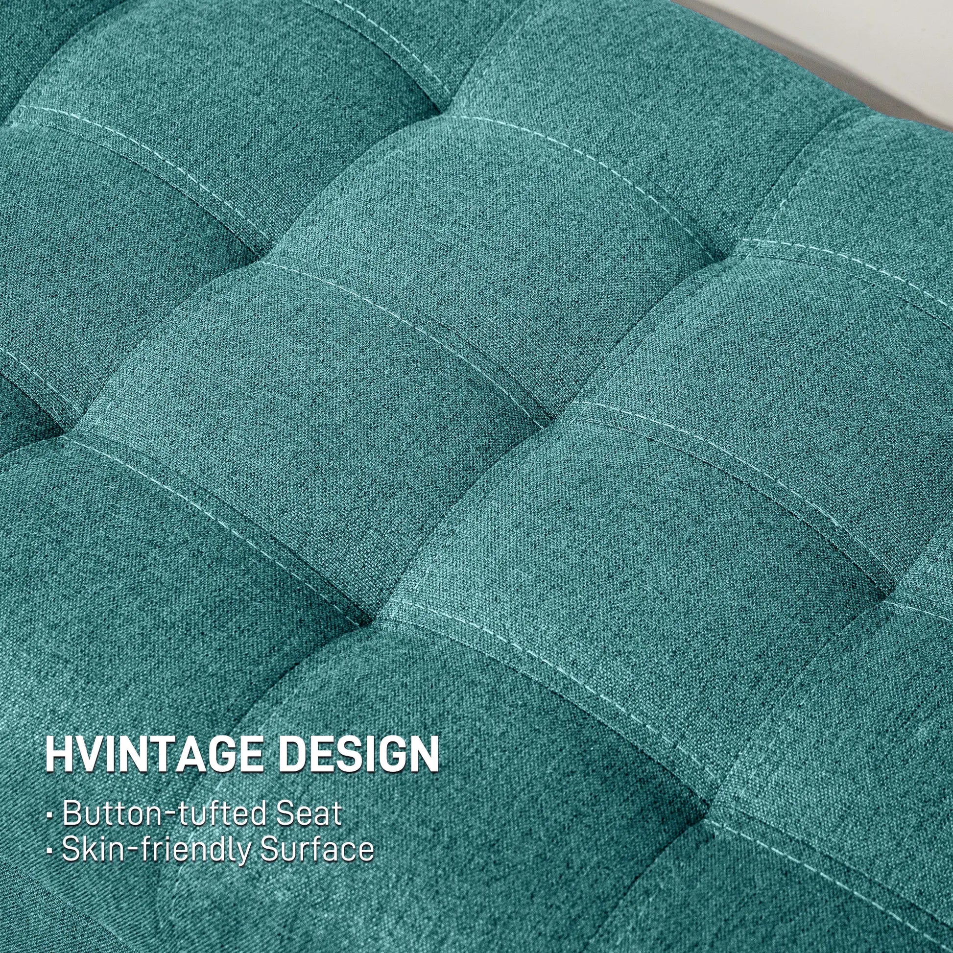 Linen Storage Ottoman, Button Tufted Bench for Bedroom, Green Storage Ottomans & Benches at Gallery Canada