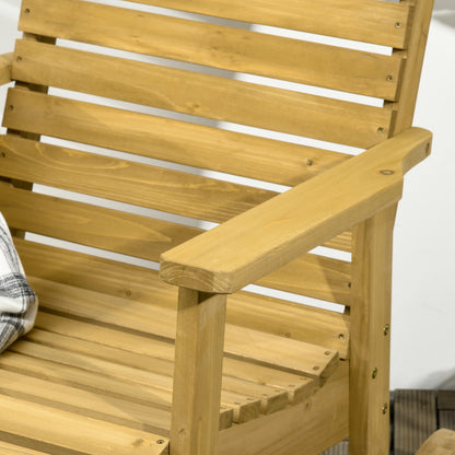 Wooden Outdoor Rocking Chair, Traditional Patio Rocker, Light Brown Outdoor Rocking Chairs at Gallery Canada