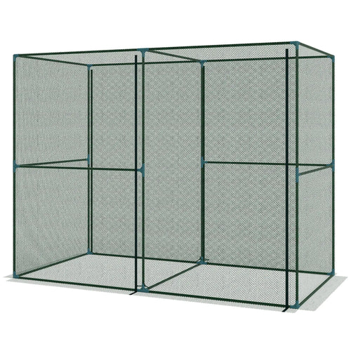 8' x 4' Crop Cage, Plant Protection Tent, Zippered Doors, Vegetable Garden