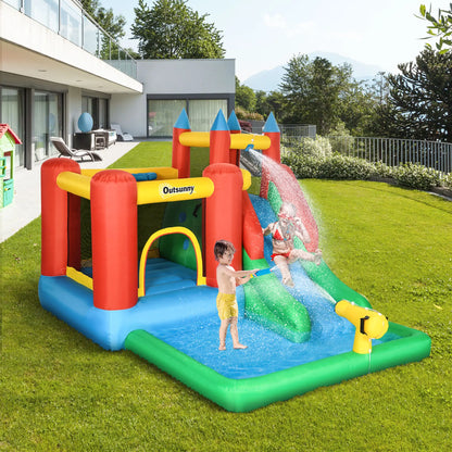 Kids Inflatable Bouncy Castle, Slide, Pool, 11.5' x 8.8' x 7', Multi-color Inflatables at Gallery Canada