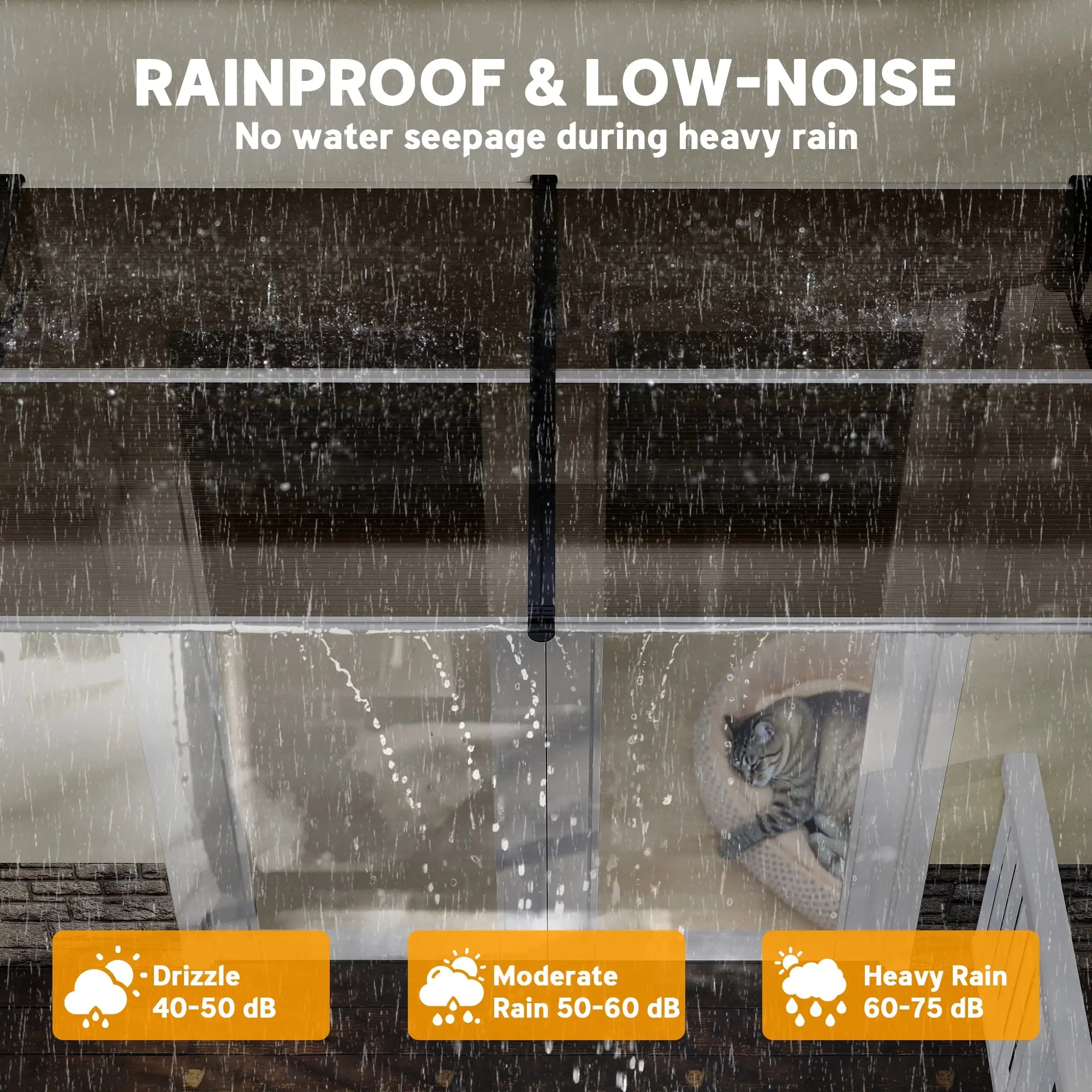 Polycarbonate Window Awning, 40
