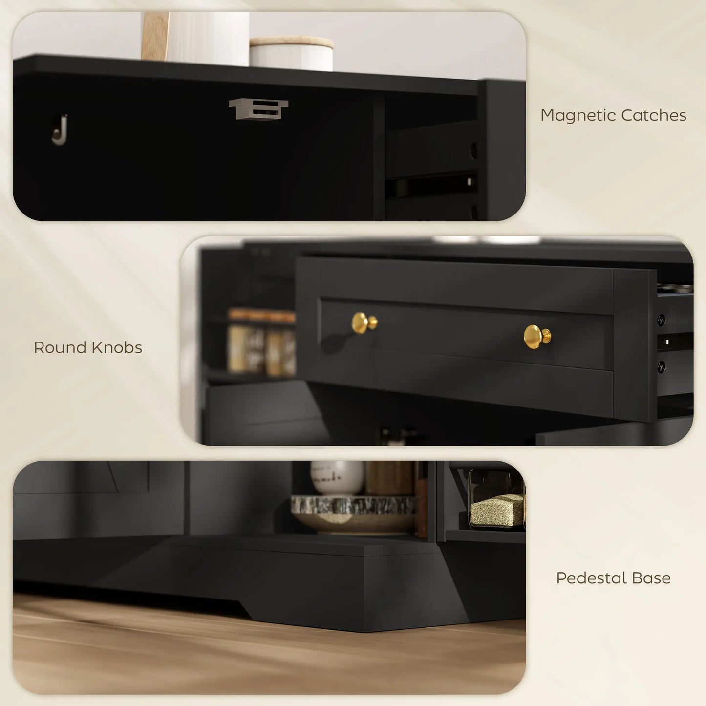 Sideboard Buffet Cabinet, Farmhouse Coffee Bar, Black Bar Cabinets at Gallery Canada