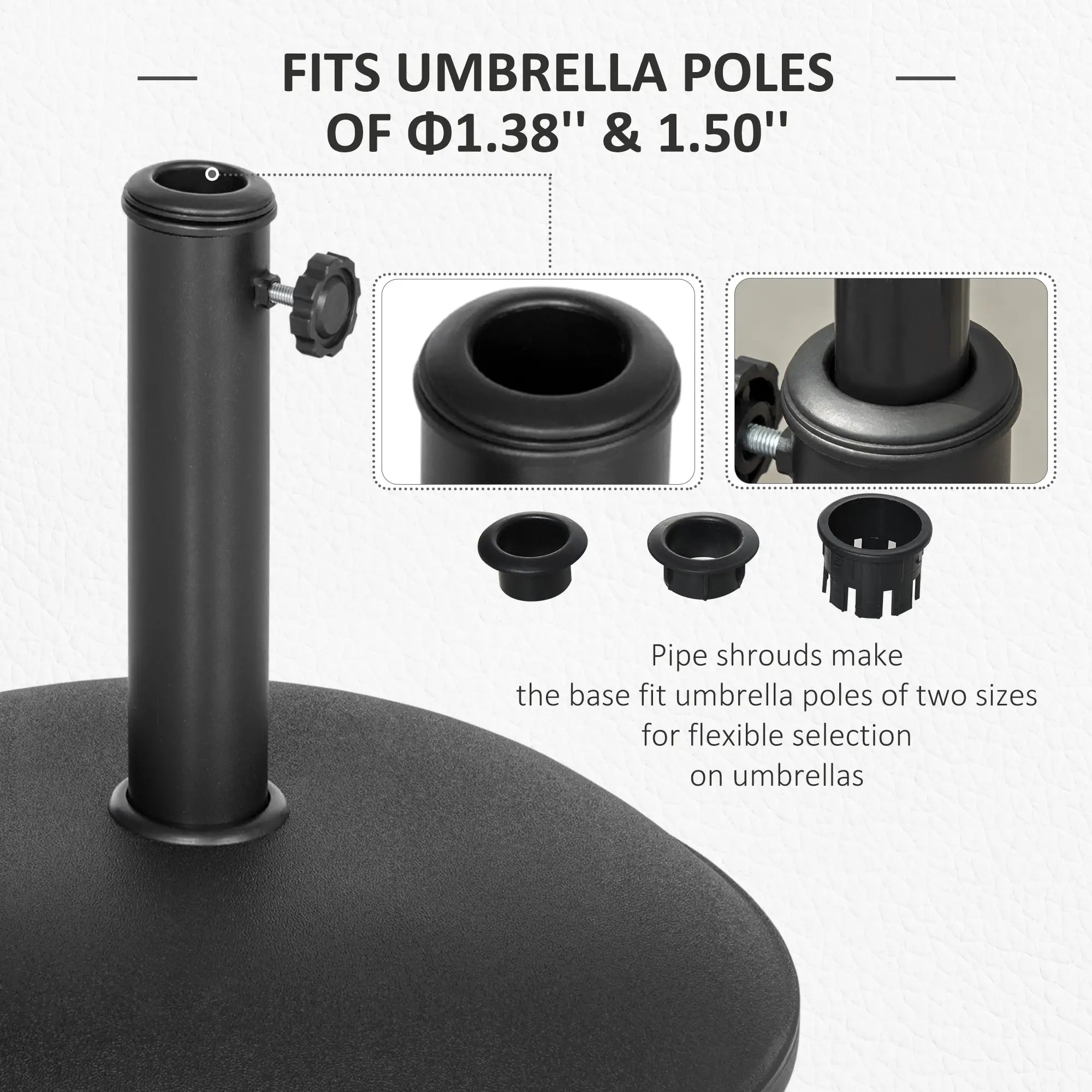 44 lbs Cement Umbrella Base, 19