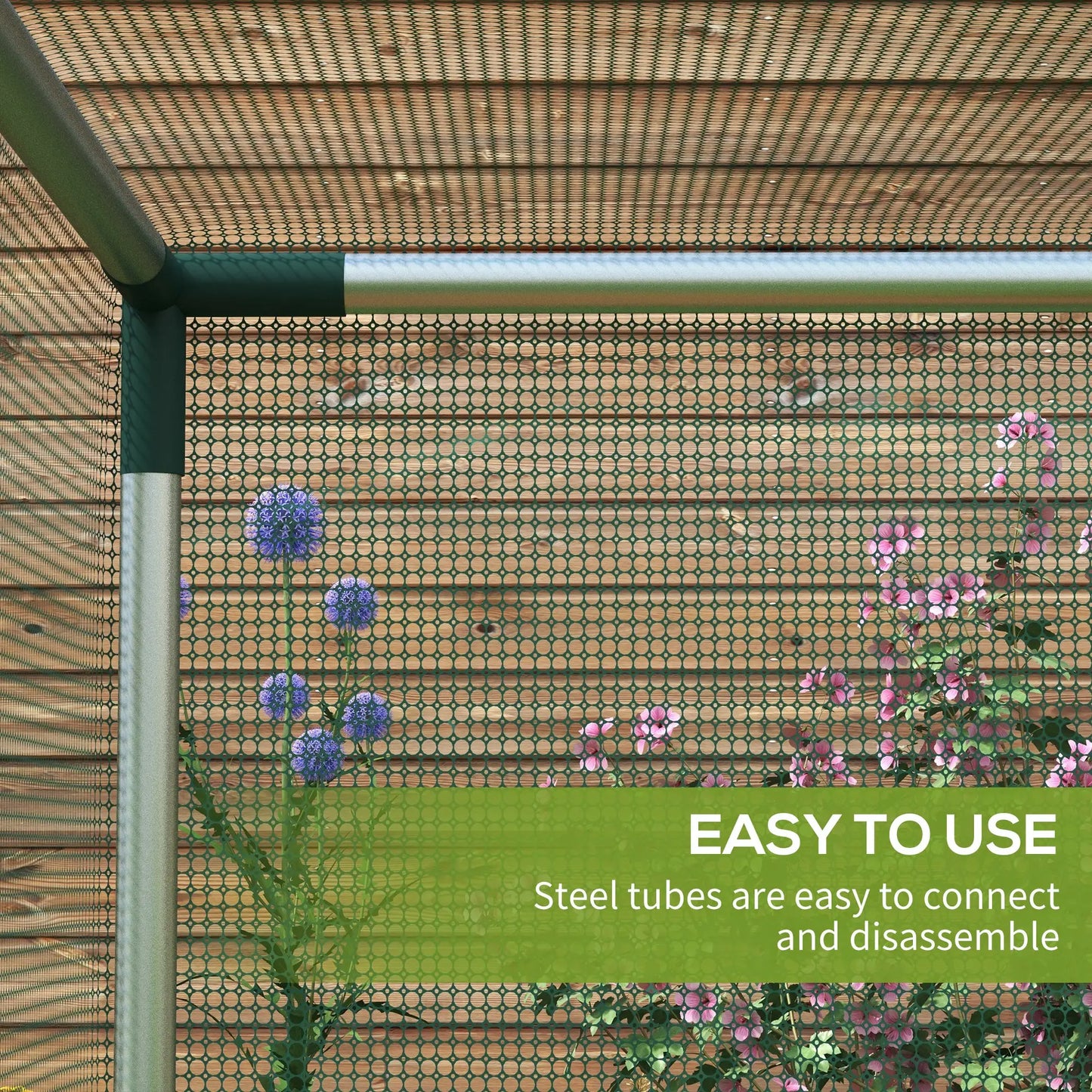 Galvanized Steel Crop Cage, Plant Protection Tent, 4' x 4', Green Walk In Greenhouses at Gallery Canada