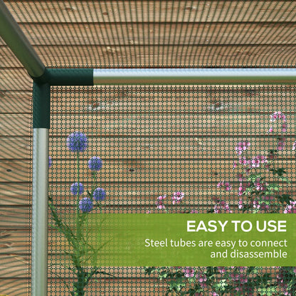 Galvanized Steel Crop Cage, Plant Protection Tent, 4' x 4', Green Walk In Greenhouses at Gallery Canada