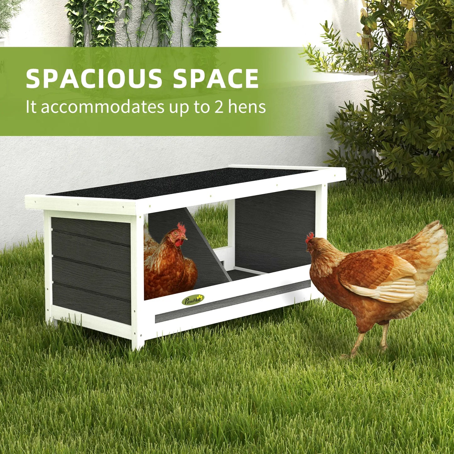 Chicken Nesting Boxes, Asphalt Roof, Indoor Outdoor, Up to 2 Hens Chicken Coops at Gallery Canada