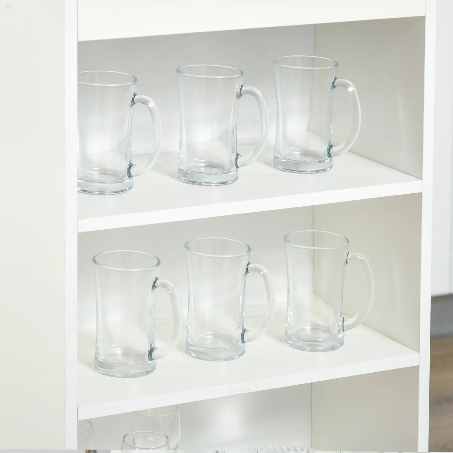 Bar Table, High Top Pub Table with 4 Shelves, Modern, Grey Bar Tables & Dining Tables at Gallery Canada