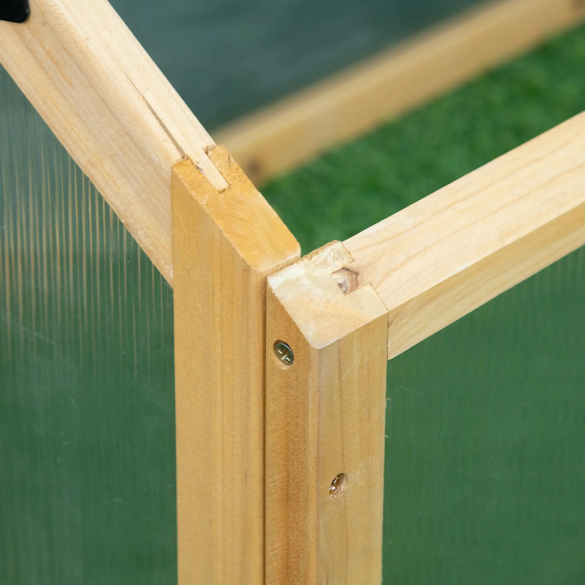 Portable Wooden Cold Frame Greenhouse, Openable Top, 35.5