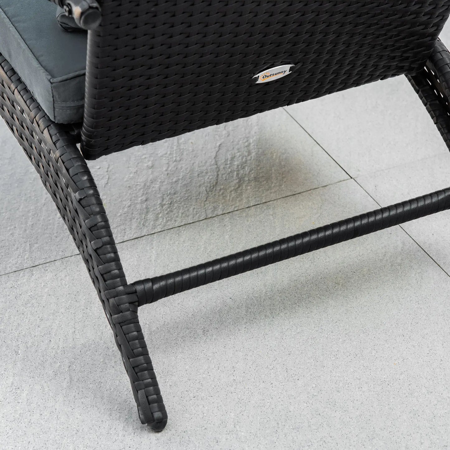 PE Rattan Adirondack Chair, Outdoor Fire Pit Chair with Cushions, Light Grey Patio Chairs at Gallery Canada