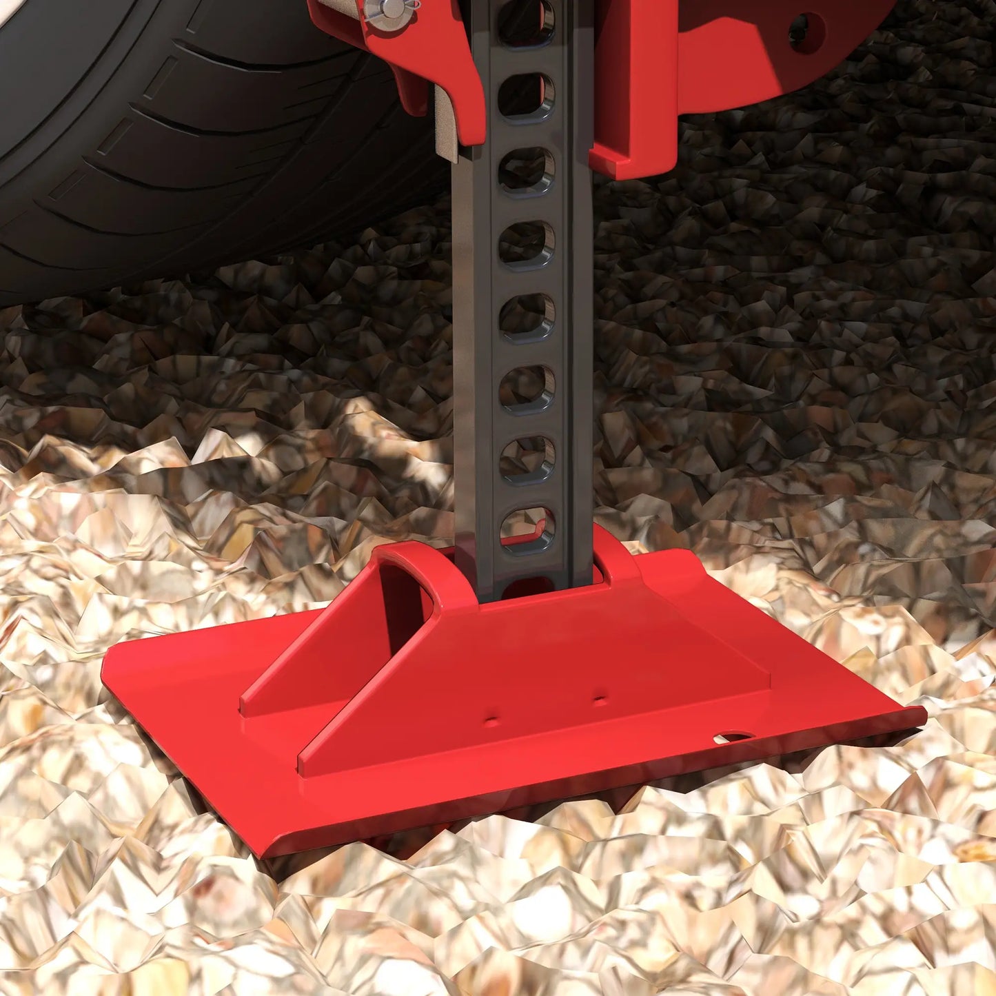 3 Tonne 6600 lb Farm Jack, 48 Inch High Lift, Red Automotive at Gallery Canada