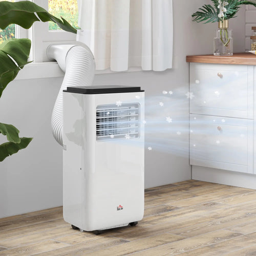 8,000 BTU Mobile Air Conditioner, 345 Sq. Ft., Dehumidifier Fan, White