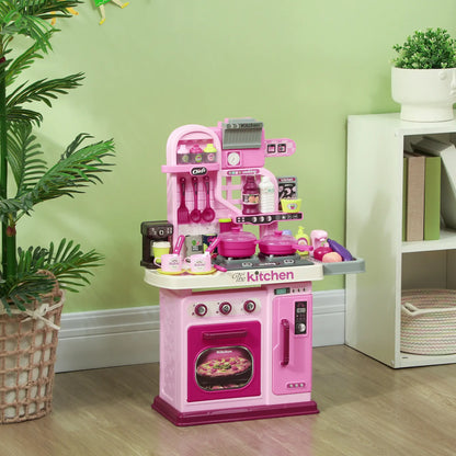 Cuisine de jeu pour enfants avec 33 accessoires, lumières et sons, 3-6 ans
