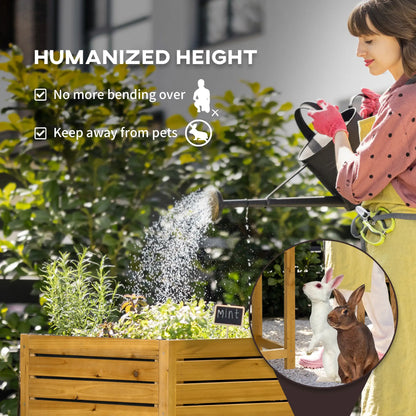 Raised Garden Bed, Folding Side Table, Elevated Wood Planter Box, Patio, Balcony Raised Garden Beds at Gallery Canada