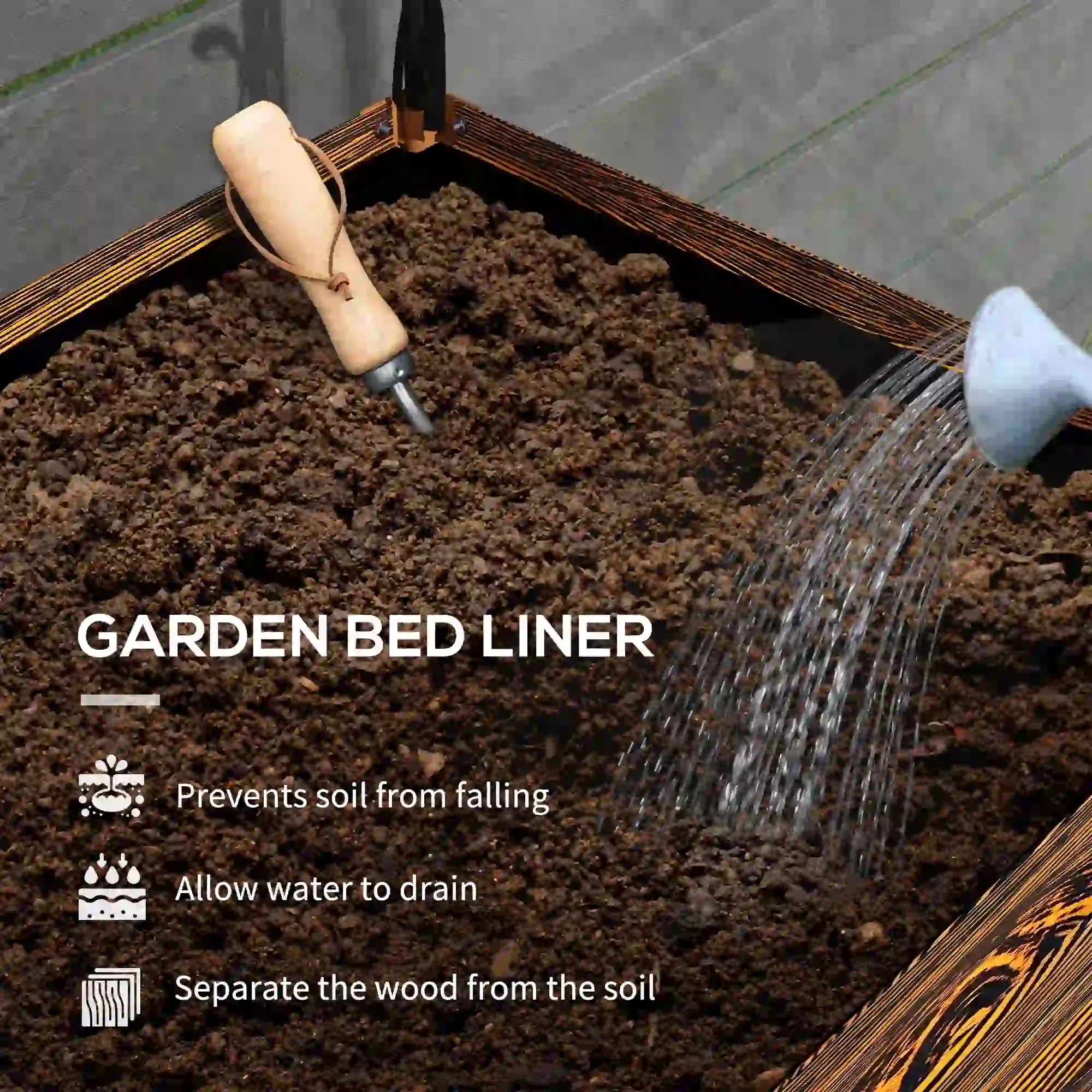 Metal Raised Garden Bed With Cover, 48 Inch, Dark Brown Elevated Garden Beds at Gallery Canada