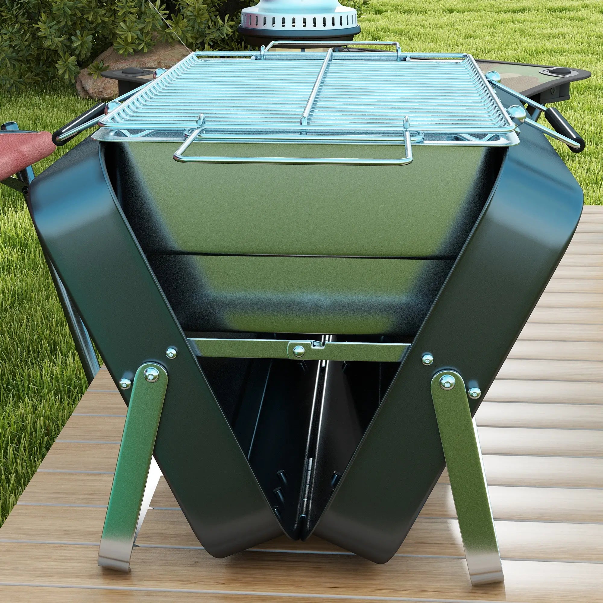 Portable BBQ Grill, Metal, Black Charcoal BBQ Grils at Gallery Canada